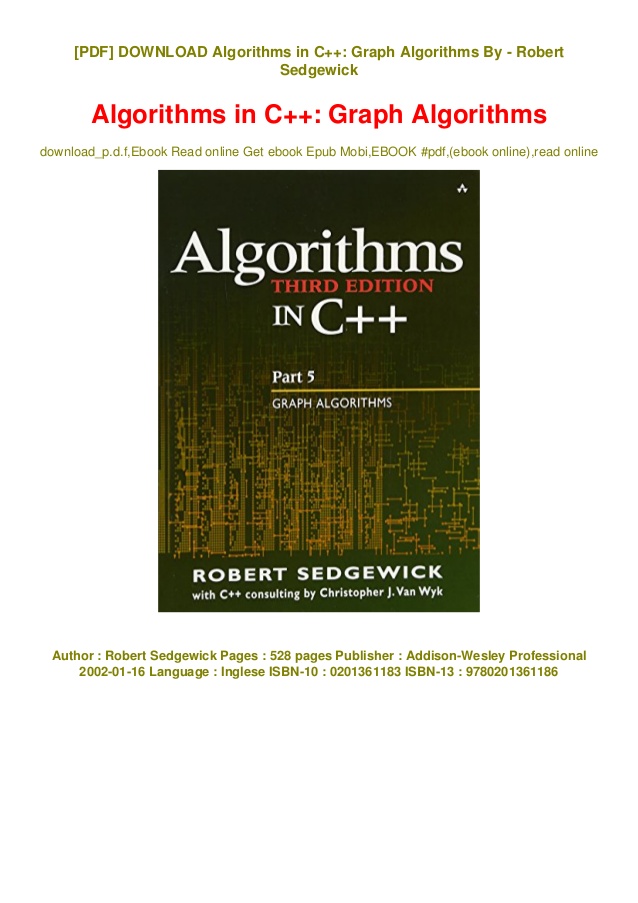 algorithm in c sedgewick pdf